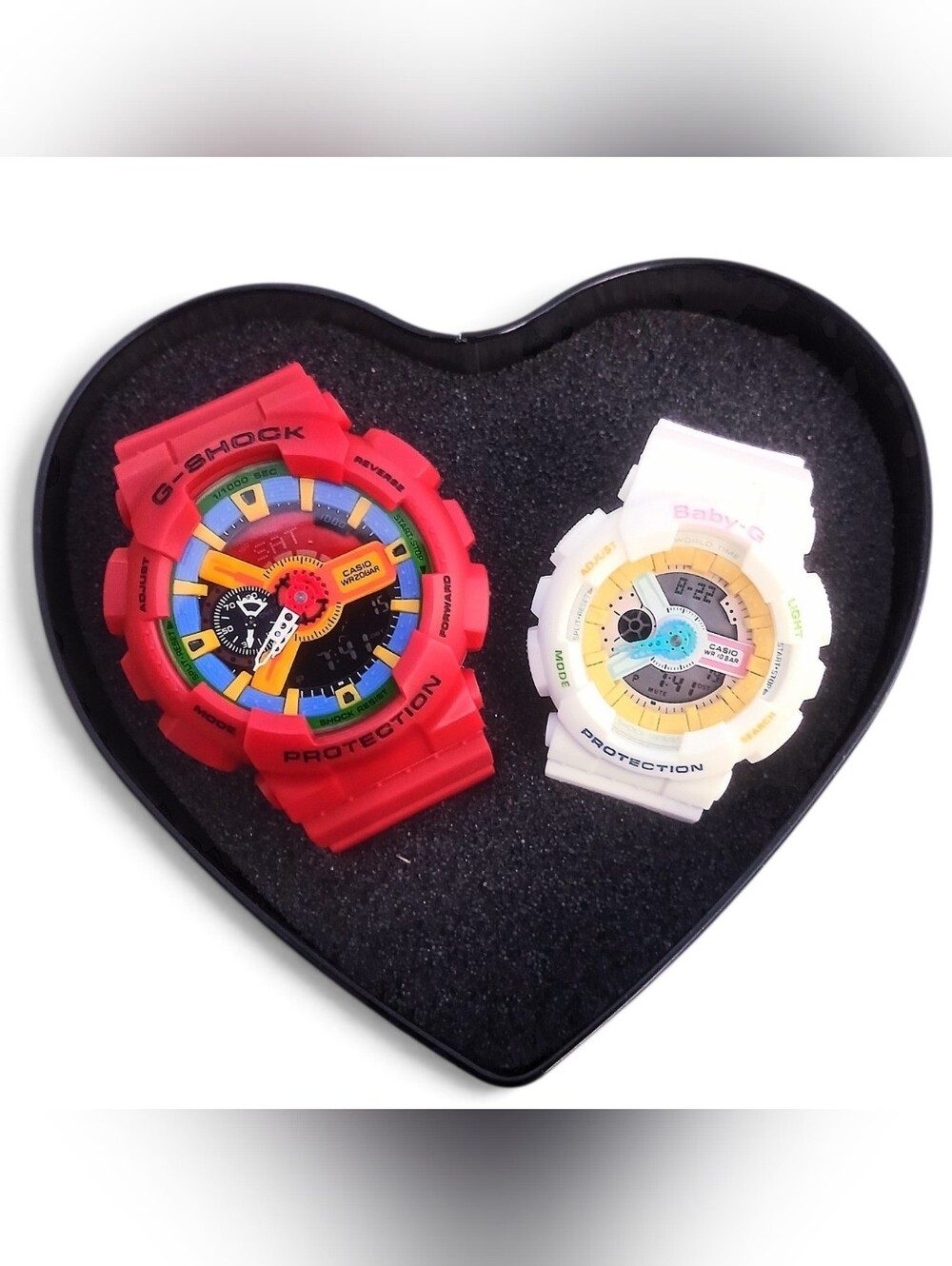 Casio Red & Snow White Premium Color Spectrum Series Lover's Collection G-Shock